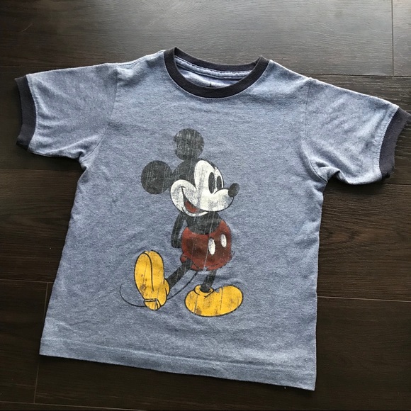 blue mickey mouse shirt